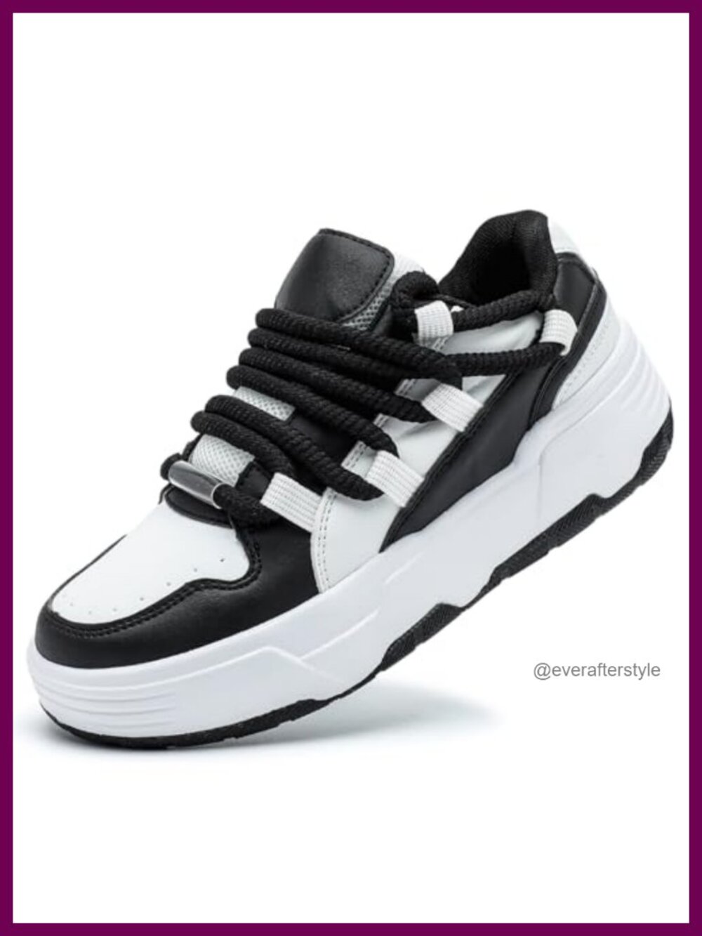 Women's Chunky Platform Sneakers - Non Slip Walking Shoes